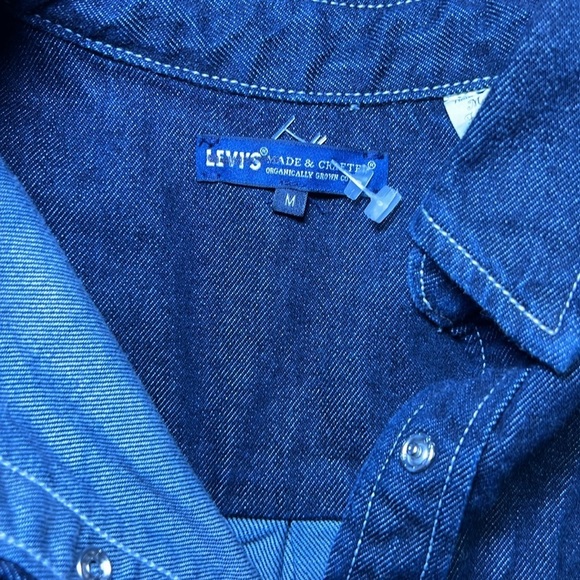 Levi Made & Crafted Line Oversized Crop Utility Jean Jacket Organic Cotton A11 - Picture 2 of 3